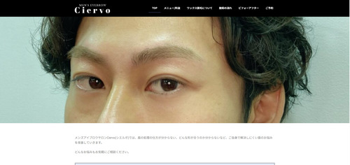 ciervoの公式HPキャプチャ