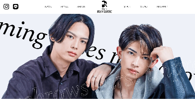 Men's REVERSEの公式HPキャプチャ
